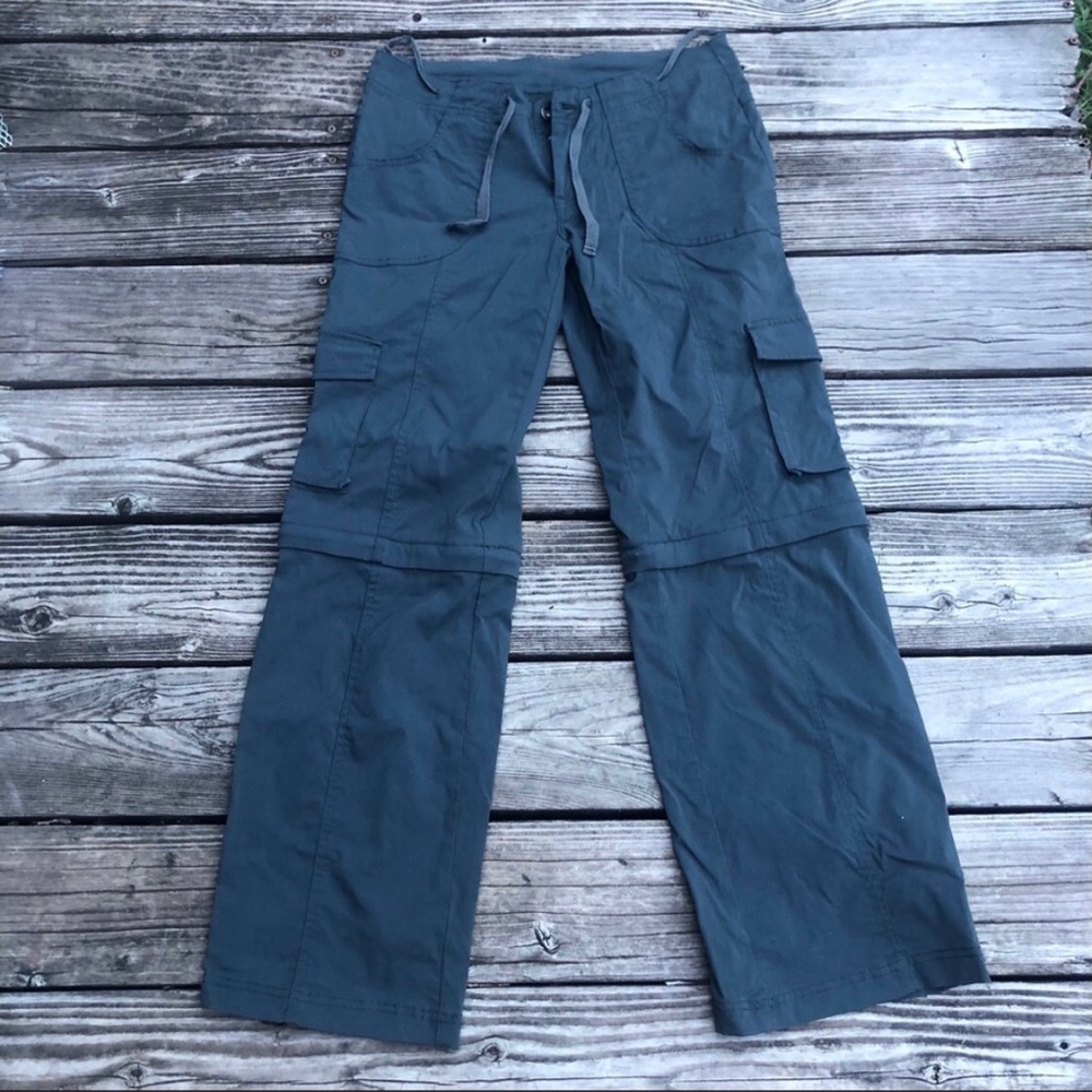 PrAna dark grey convertible hiking pants
